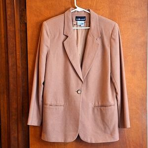 Sag Harbor Camel lined Wool Blazer